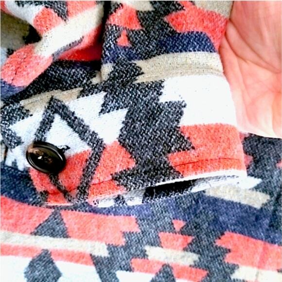 Staccato Women’s Coat Jacket Size L Indie Southwestern Print - Picture 5 of 11